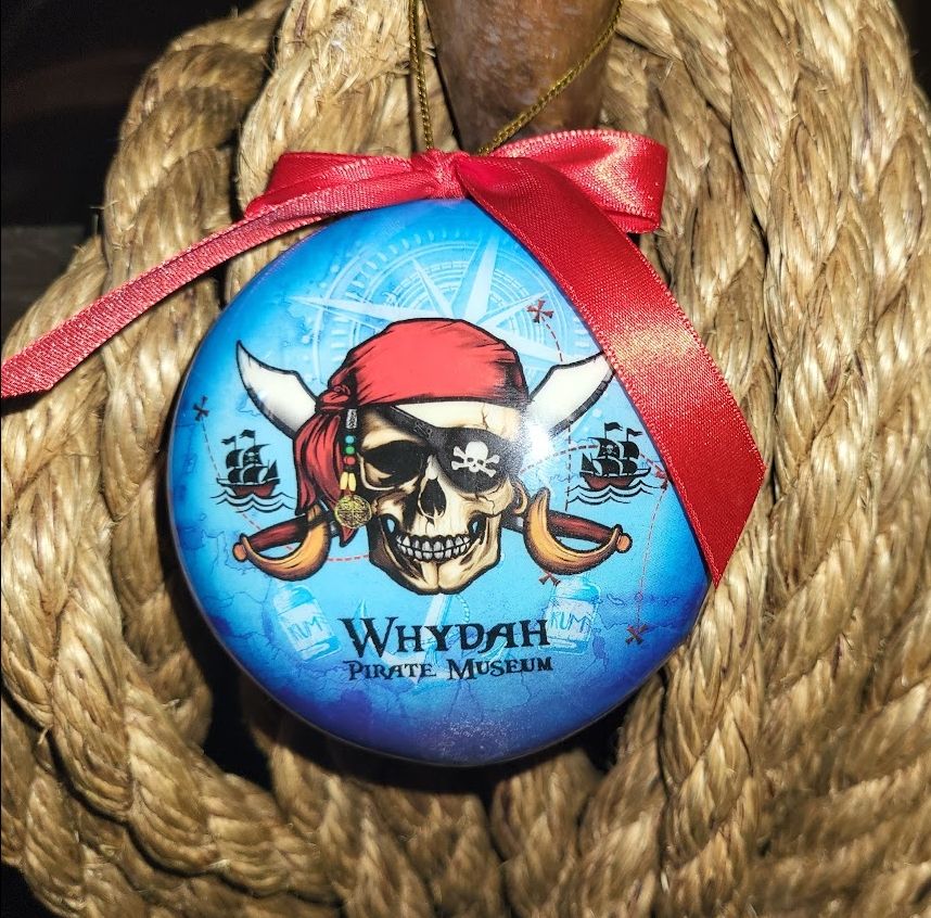 3" Pirate Flat Ball Ornament