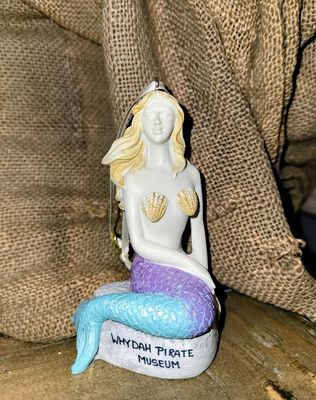 Sitting Mermaid on Rock Ornament