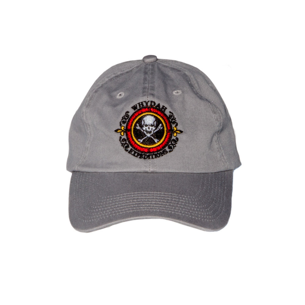 Grey Expedition Whydah Cap with Embroidered Color Logo