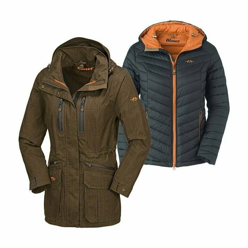 Blaser Jacket Ladies Hybrid 2 in 1 Nutmeg (119046-137/671)