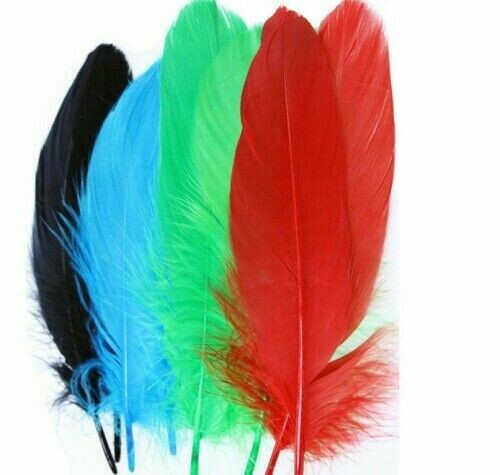 Goose Shoulder 10 Feathers Per Pack Various Colours  DURHAM RANGER TRADE 5 PACKS