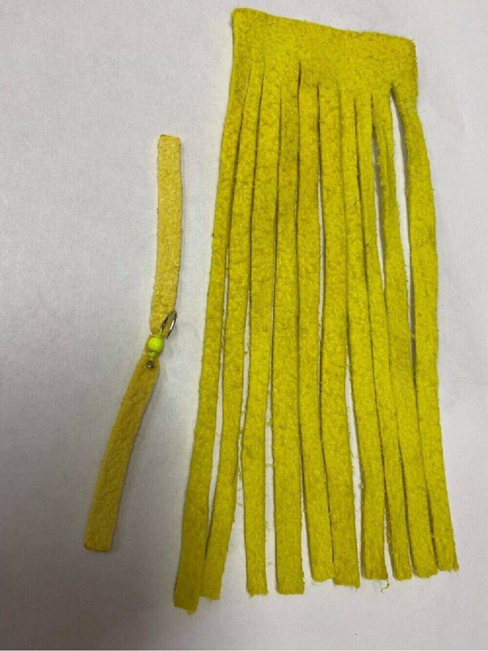 Original Chamois for Chamois Worms Dyed Flu Yellow 10 strips per pack