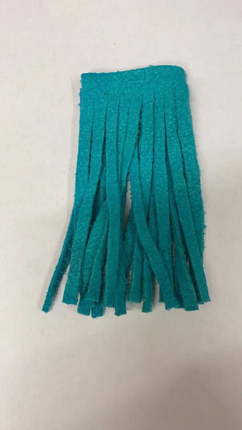 Original Chamois for Chamois Worms Dyed Kingfisher Blue 10 strips per pack