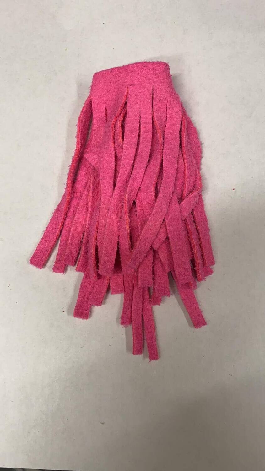 Original Chamois for Chamois Worms Dyed Light Flu Pink 10 strips per pack Original Chamois for Chamois Worms Dyed Light Flu Pink 10 strips per pack