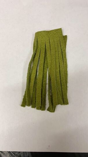 Original Chamois for Chamois Worms Dyed Medium Olive 10 strips per pack Original Chamois for Chamois Worms Dyed Medium Olive 10 strips per pack