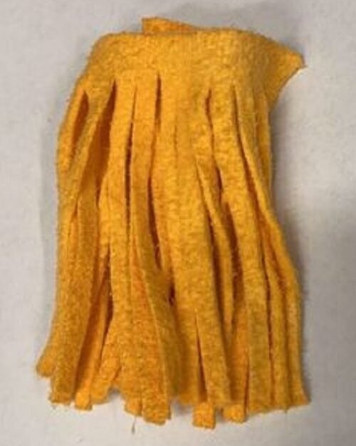 Original Chamois for Chamois Worms Dyed Amber 10 strips per pack