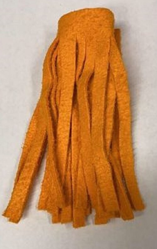 Original Chamois for Chamois Worms Dyed Orange 10 strips per pack