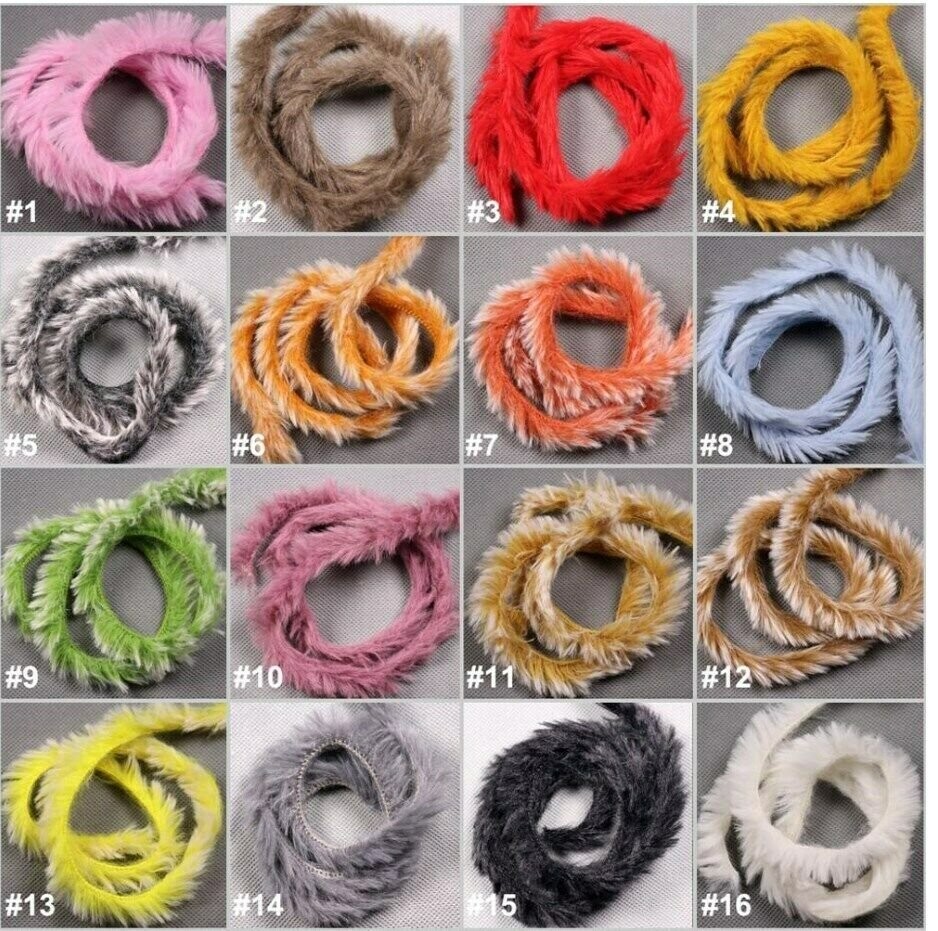 Faux Rabbit Zonker Strips Various Colours Faux Rabbit Zonker Strips Various Colours