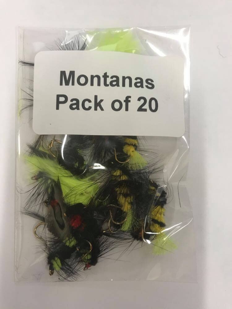Fly Pack Montanas #8 Mixed 20 Pack Weighted and Unweighted