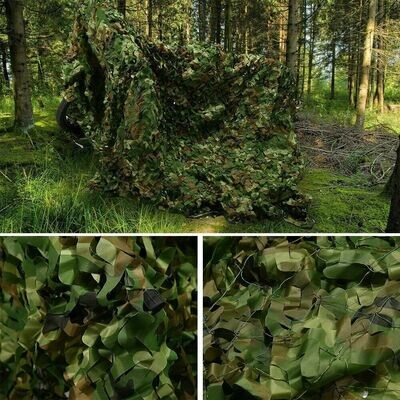 Camouflage Netting Camo Net UK Hunting Shooting Camping Army Green Hide Cover