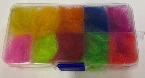 Genuine Soft Pup Seals Fur Box of 10 Bright Colours Gordon Griffiths
