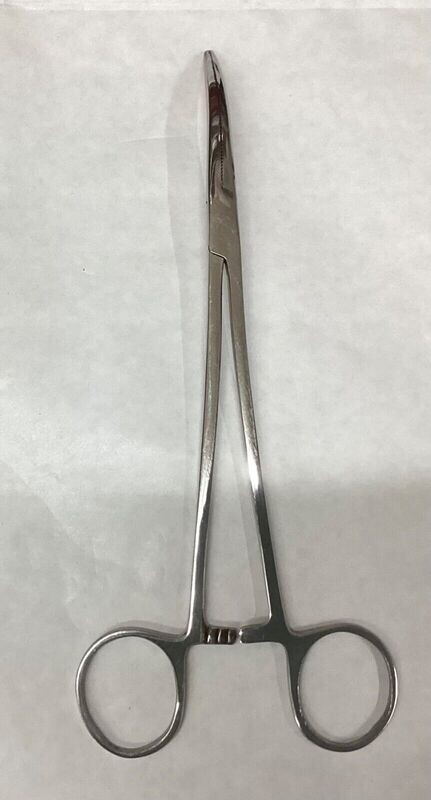 Stainless Steel Forceps - 10" - Curved