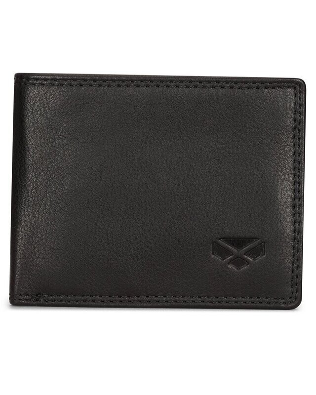 Leather Credit Card Wallet Black Monarch Hoggs Of Fife  (A798)