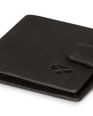 Leather Coin Wallet With Tab Monarch Black Hoggs Of Fife (A799)