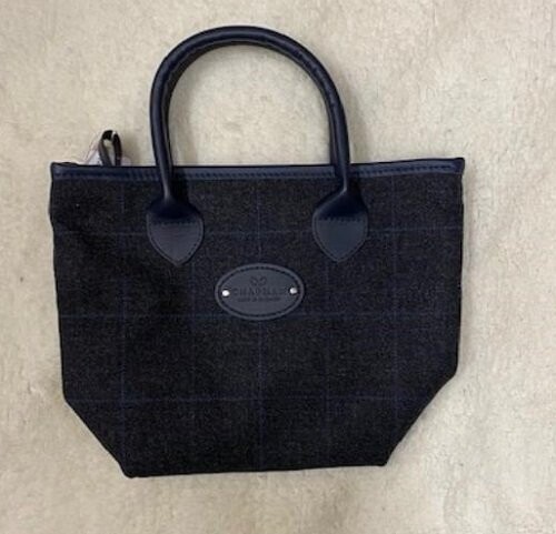 Chapman Handbag Navy Border Tweed Navy (NHB14)