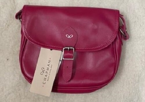 Chapman Bag Shoulder Bag Saddle Bag Leather  Pink (NMS10SL)