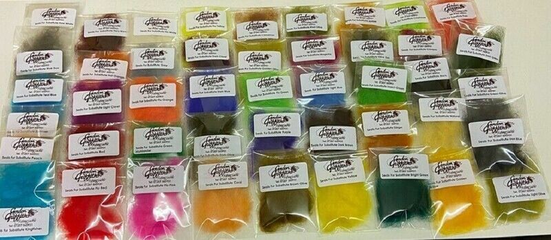 Seals Fur Substitute Dubbing 1 Pack Various Colours
