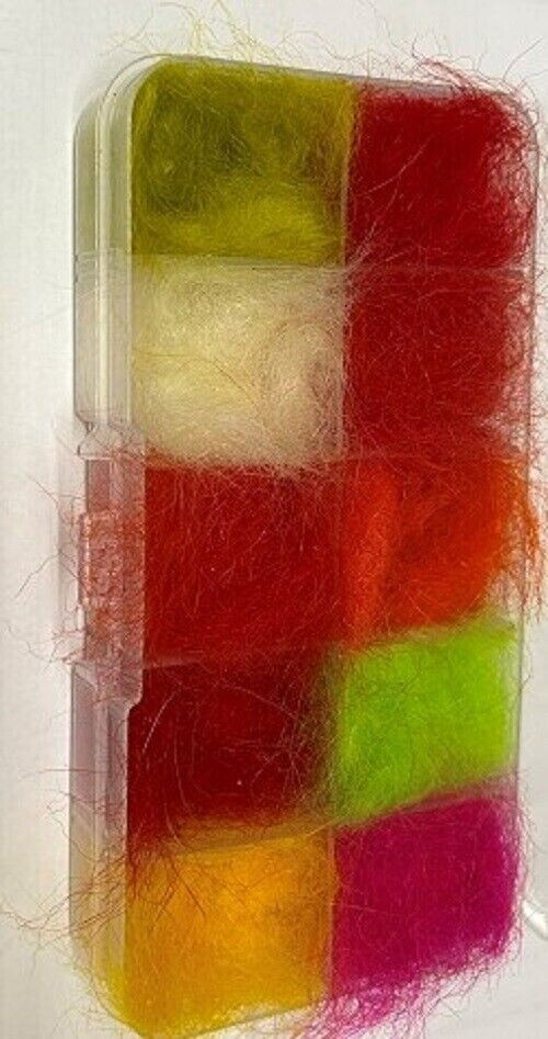 Genuine Seals Fur Box of 10 Glo-brite and Sunburst Colours Gordon Griffiths