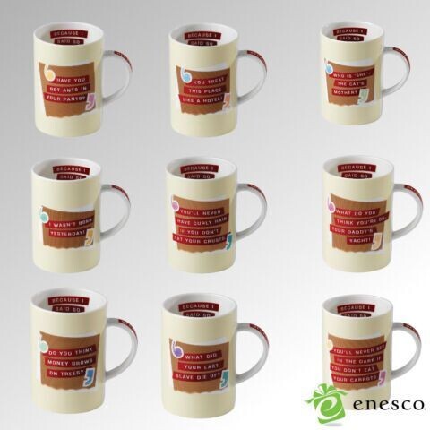 Enesco Because I Said So Mug -Various Designs