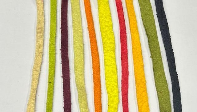 Chamois Strips 10pk Mixed Dyed Colours