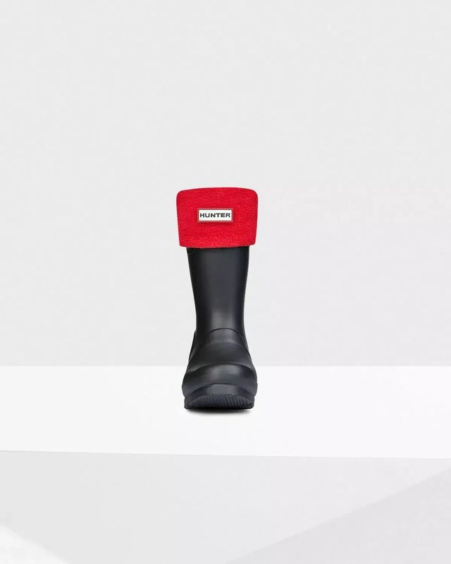 Hunter infant/Toddler Fleece Socks size 4-6 Red