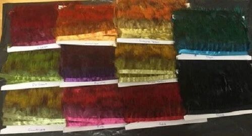 Golden Pheasant Breast Super Selected Feathers Dyed Colours 100 in Pk