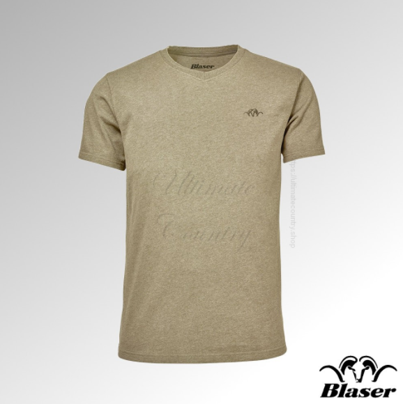 BLASER T-SHIRT V NECK BEIGE MELANGE (118019-006/243)