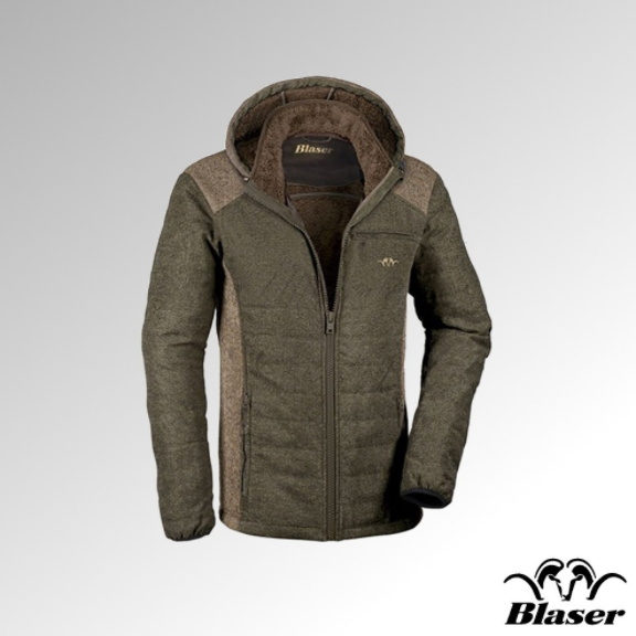 BLASER JACKET VINTAGE FLEECE WOOL MILO OLIVE (117054-136/575)