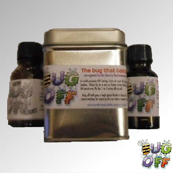 BUG OFF UV CURED RESIN - THE BUG THAT BONDS - TWIN PACK - ORIGINAL AND LIGHT