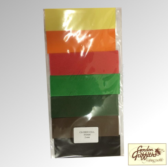 CLOSED CELL FOAM 2MM PACK OF MIXED STRIPS GORDON GRIFFITHS  (CCFS)