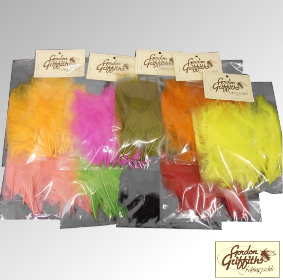 TURKEY MARABOU FEATHERS - 30 PLUMES GORDON GRIFFITHS