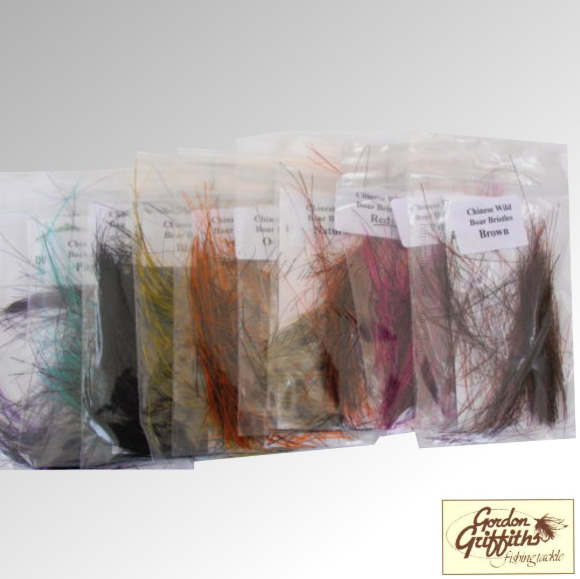 CHINESE WILD BOAR BRISTLES STANDARD SINGLE COLOUR PACKS GORDON GRIFFITHS (BOAR)