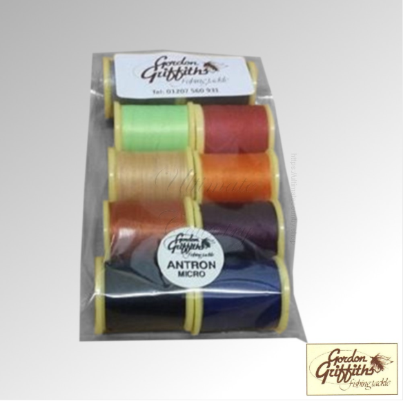 THREAD ANTRON MICRO THREAD MIXED PACK 10 SPOOLS GORDON GRIFFITHS (ANTMICRO)