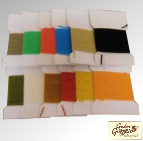 STANDARD CHENILLE PACK OF 12 CARDS MIXED COLOURS GORDON GRIFFITHS (C)