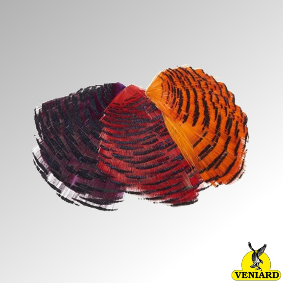 VENIARD GOLDEN PHEASANT TIPPET PIECE HALF COLLAR DYED (GPTD)