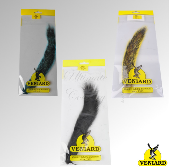 VENIARD GREY SQUIRREL TAILS DYED (GSTD)