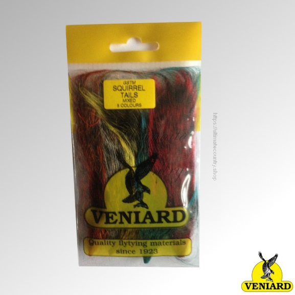 VENIARD GREY SQUIRREL DYED TAILS MIXED COLOURS (GSTM)