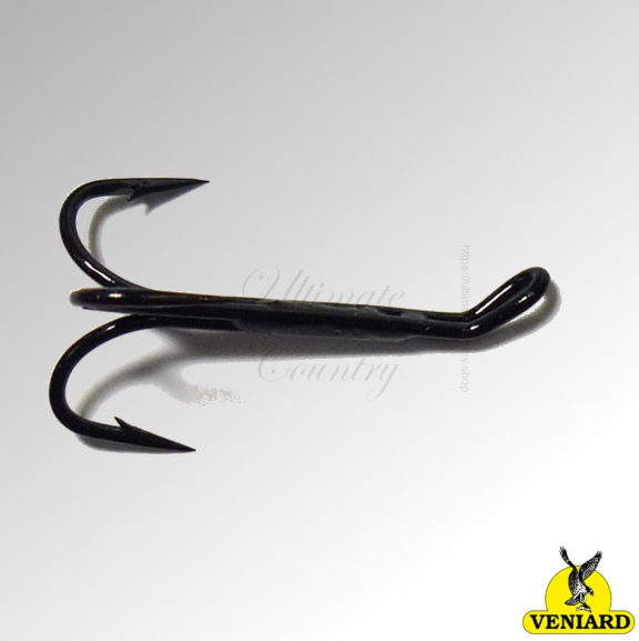 VENIARD ESMOND DRURY HOOKS SALMON TREBLE BLACK JAPANNED (EDHBJ)