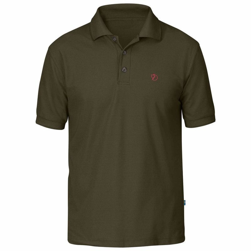Crowley Pique Shirt Dark Olive Fjallraven  (F81783-633)