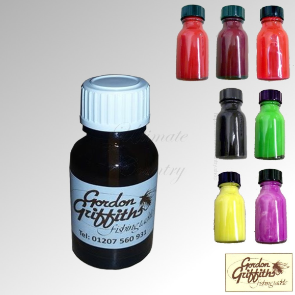 VARNISH FOR FLY TYING 2 x 15ML BOTTLE GORDON GRIFFITHS (CELLIRE)