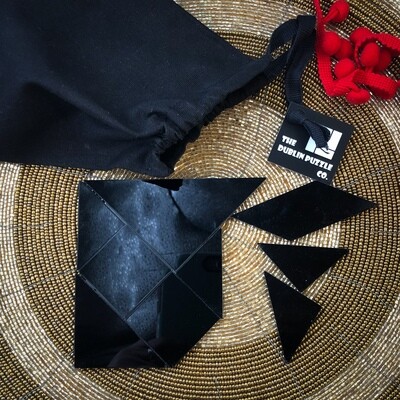 Black Tangram Type Puzzle (Extra Difficult)