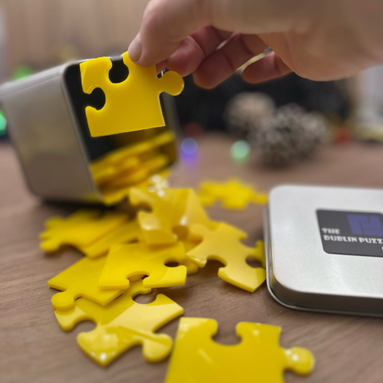Yellow Acrylic Jigsaw Puzzle
