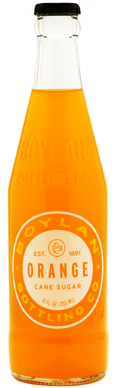 24 Pack Case Boylan Soda: Orange