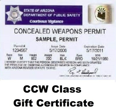 CCW Class Gift Certificate
