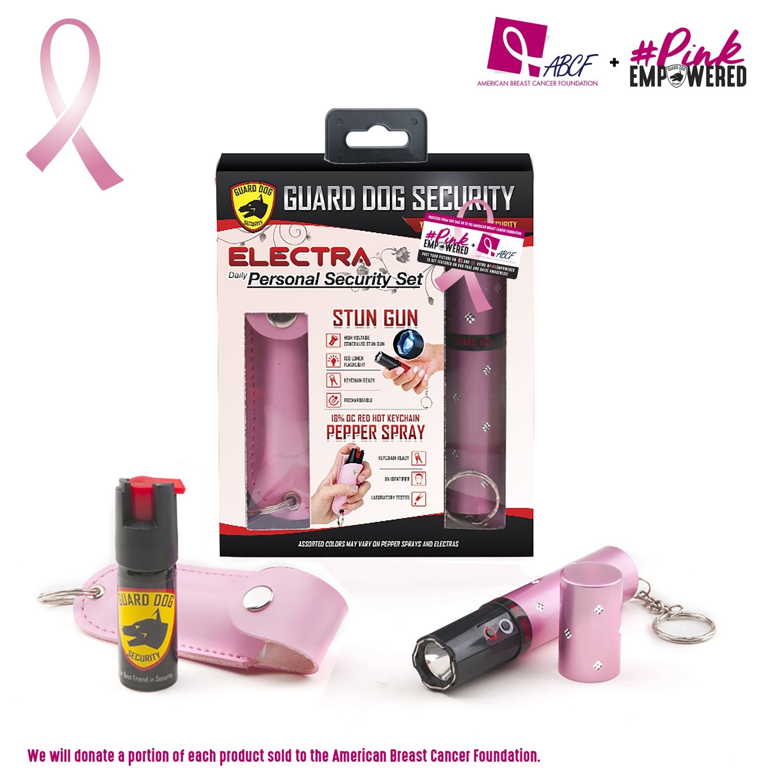 ELECTRA PERSONAL SECURITY SET - Pink