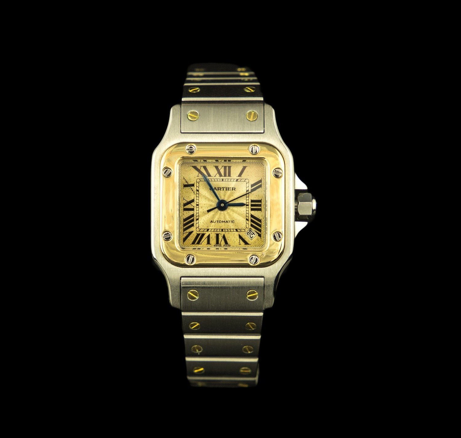 Reloj Cartier Santos de mujer en oro y acero, automático. 23 mm.