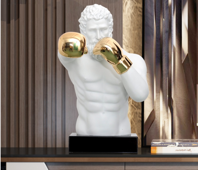 Buste de Soldat Romain Boxeur aux mains dorées