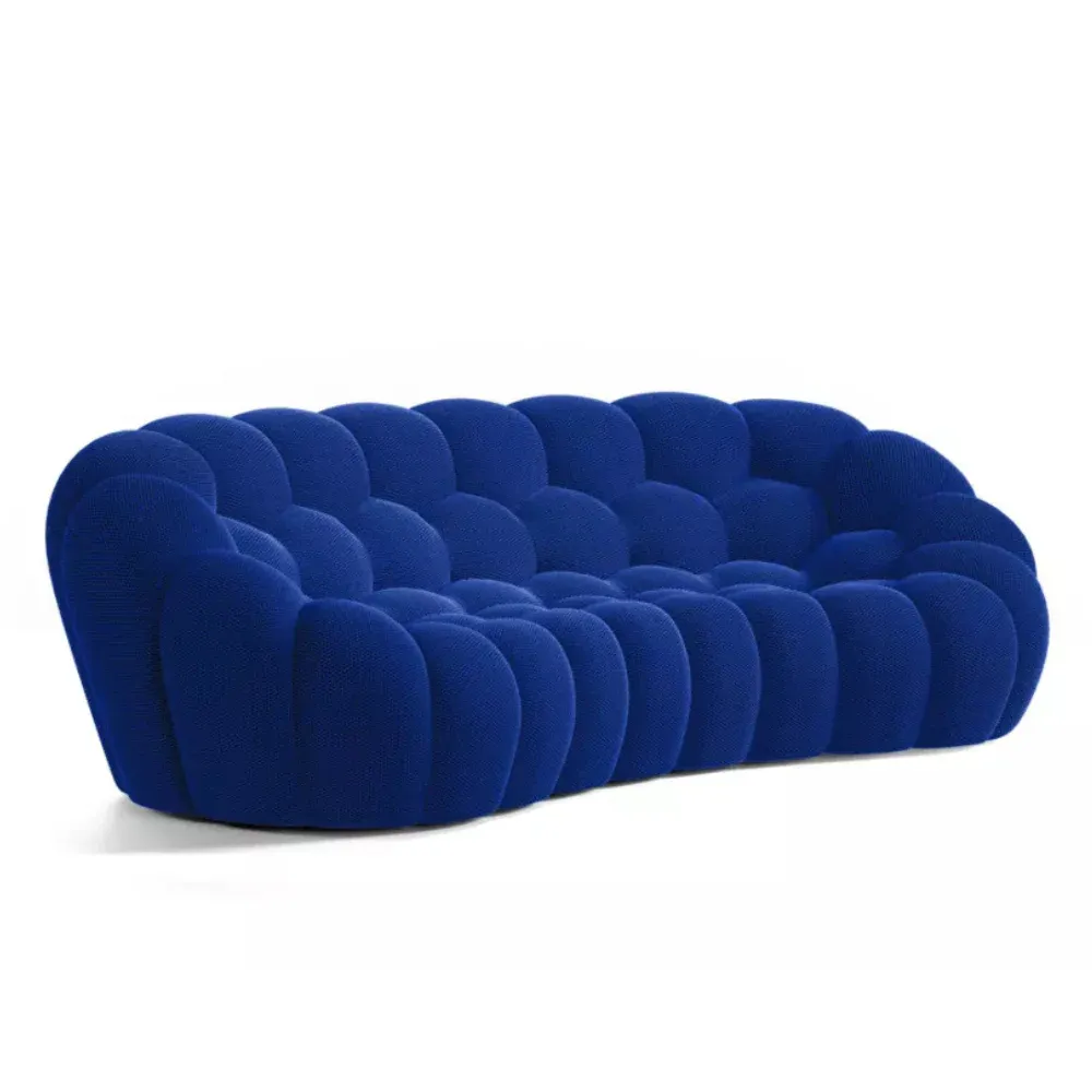 Canapé Nebula Bleu Nuit – Design sculptural, confort haut de gamme