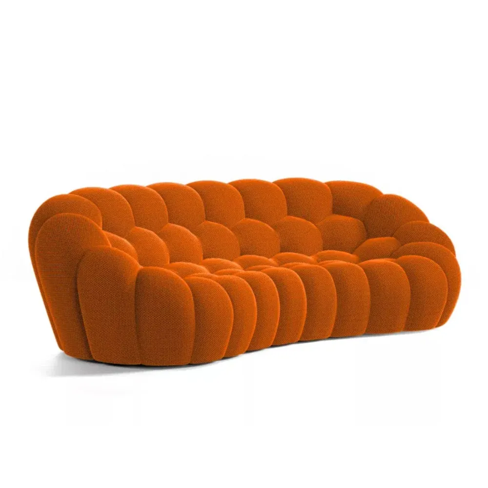 Canapé Nebula Orange – Design sculptural, confort haut de gamme