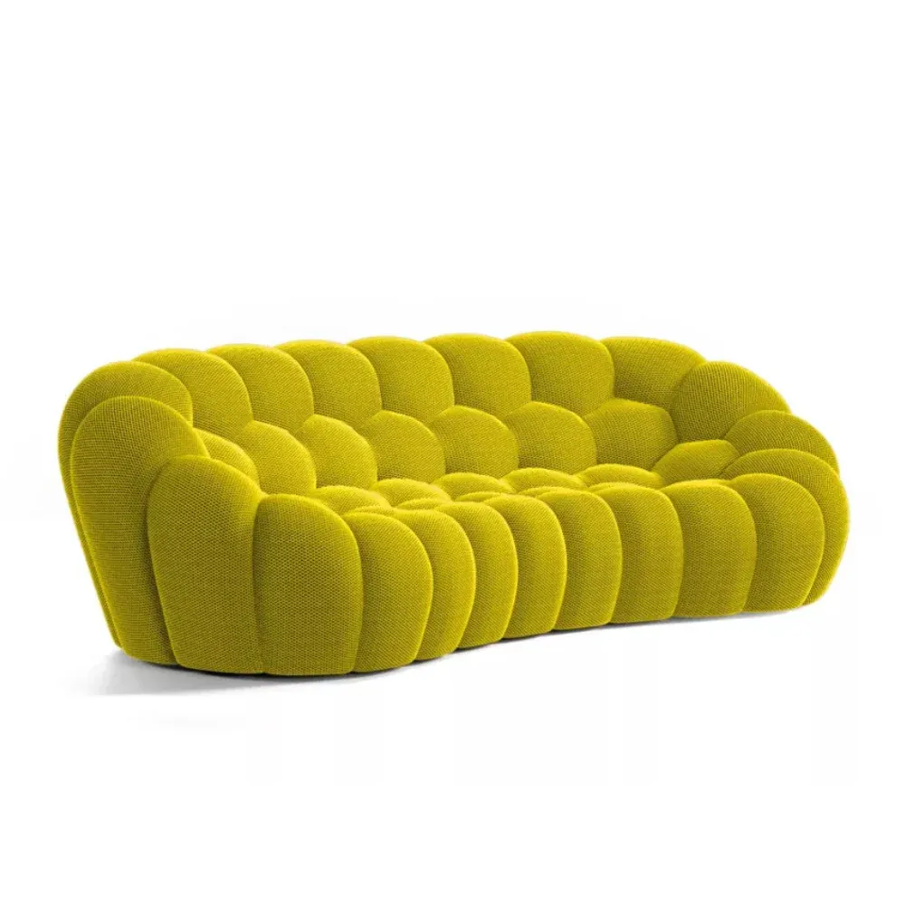Canapé Nebula Jaune – Design sculptural, confort haut de gamme